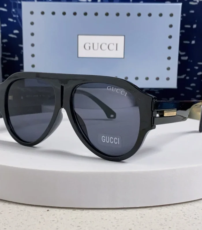 AVIATOR FRAME SUNGLASSES 575853 IN BLACK ACETATE