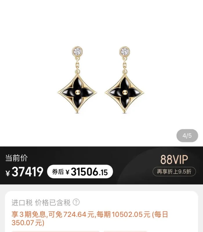 Runway Two-Tone Earrings