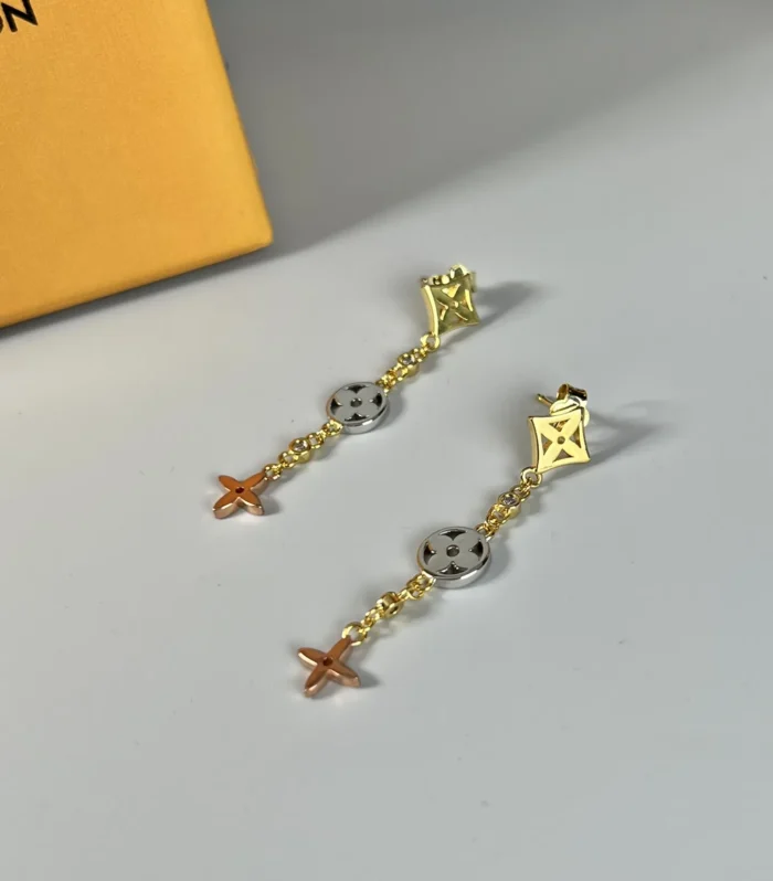 Monogram Star Diamond Earrings