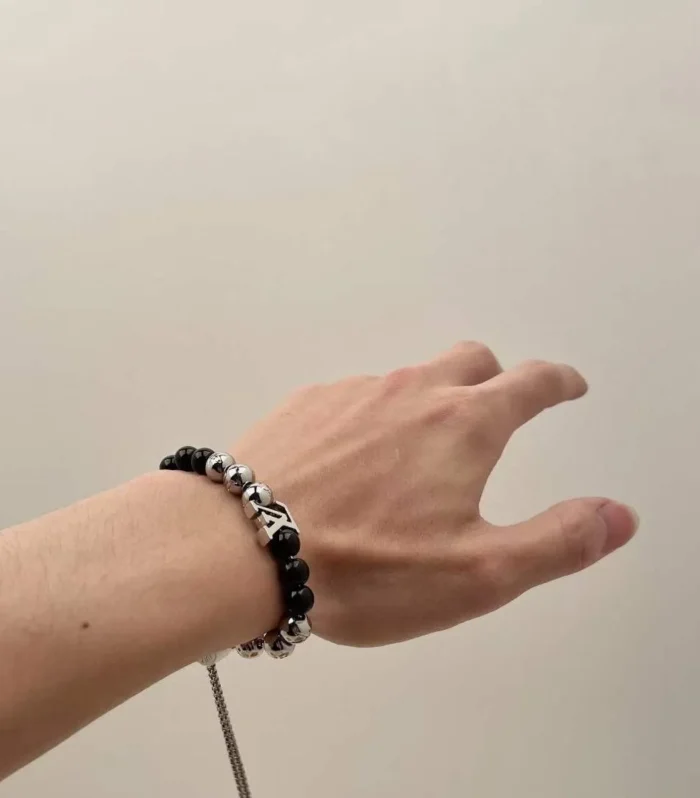 Monogram Beads Bracelet Dark Green