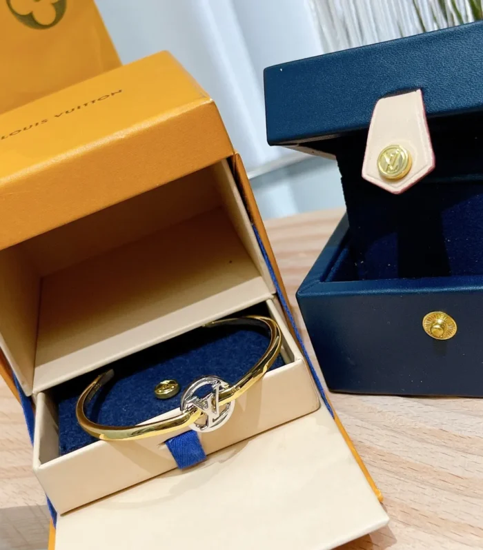 LV Two-Tone Letter Bangle