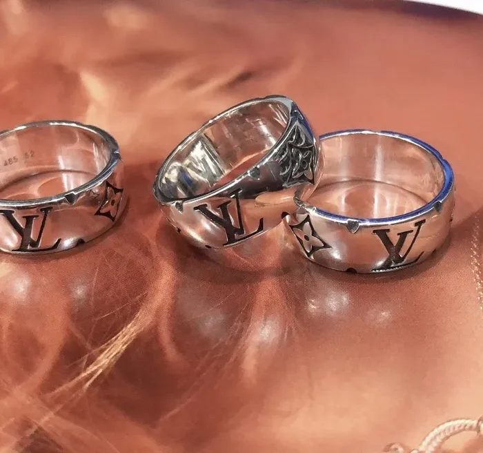 LV Sterling Silver Ring