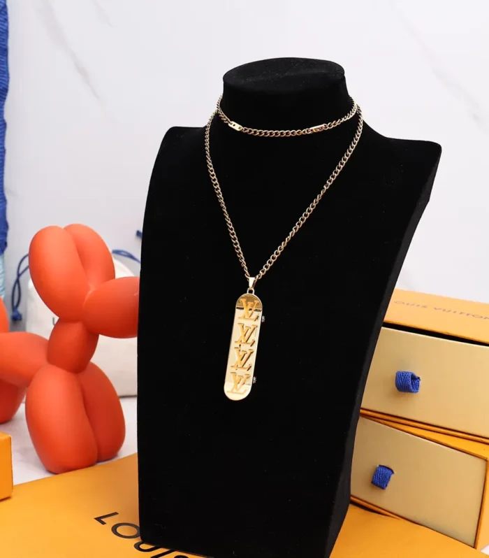 LV Skateboard Necklace