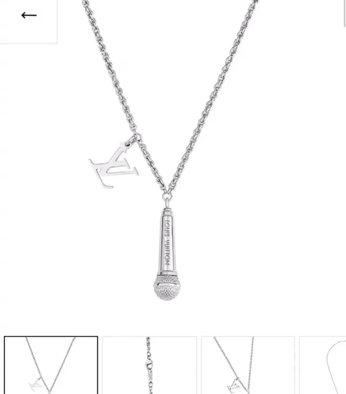 LV Sound Microphone Necklace