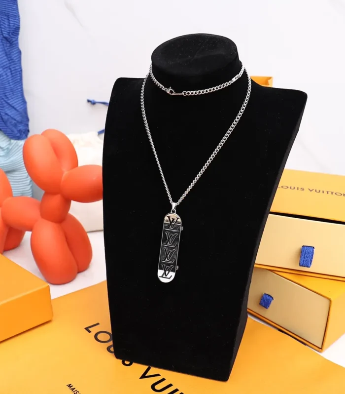 LV Skateboard Necklace