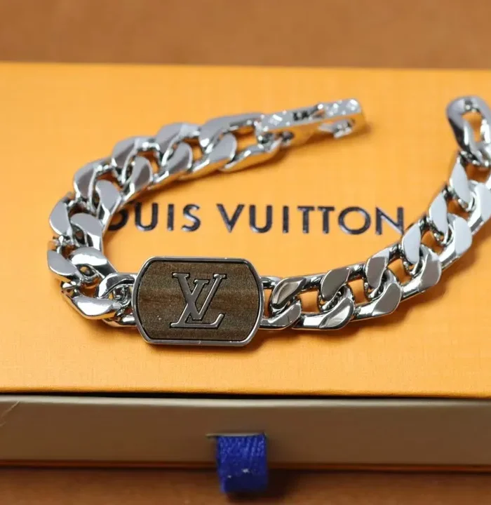 LV Shades Cuban Bracelet Silver