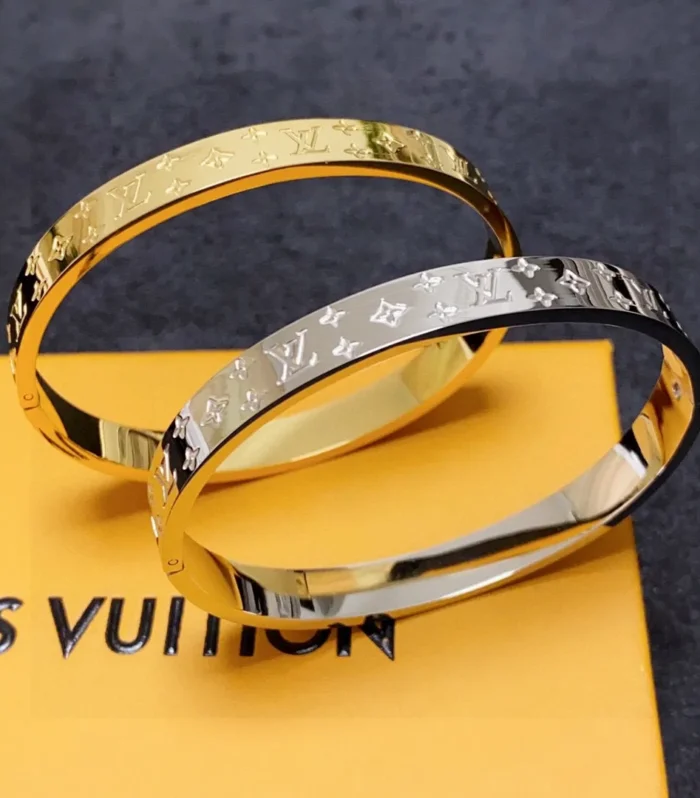 LV Printed Leather Bangle