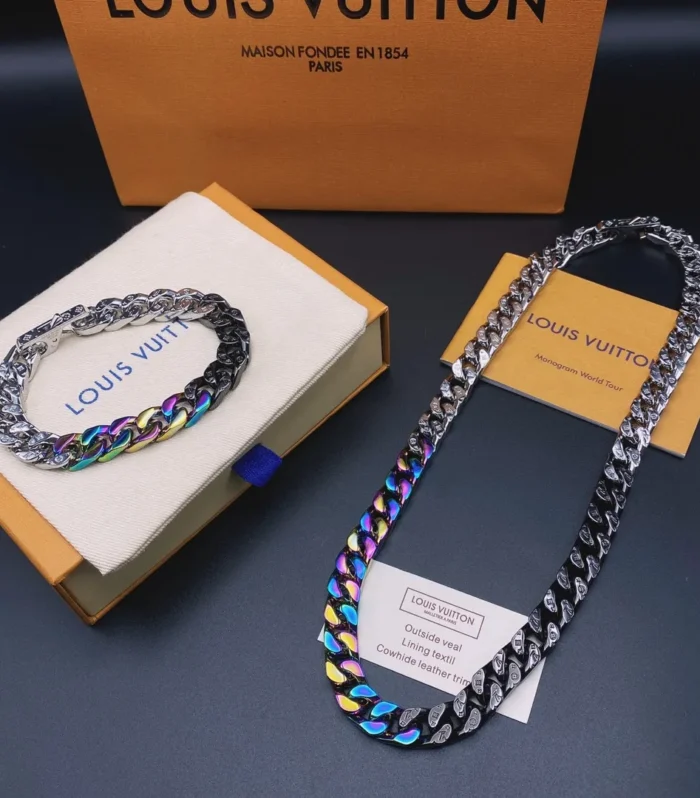 Cuban Chain Necklace Bracelet