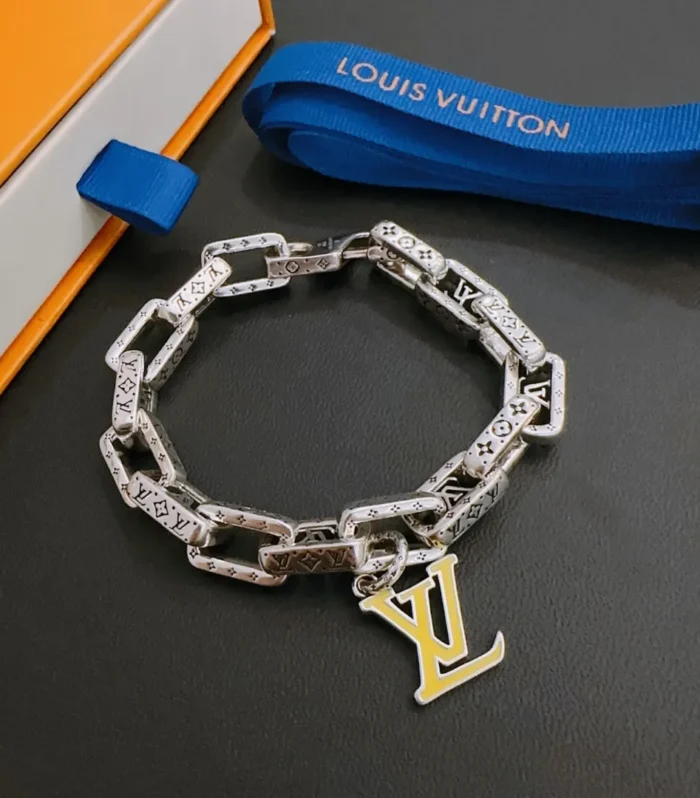 Cuban Chain Bracelet Retro Silver