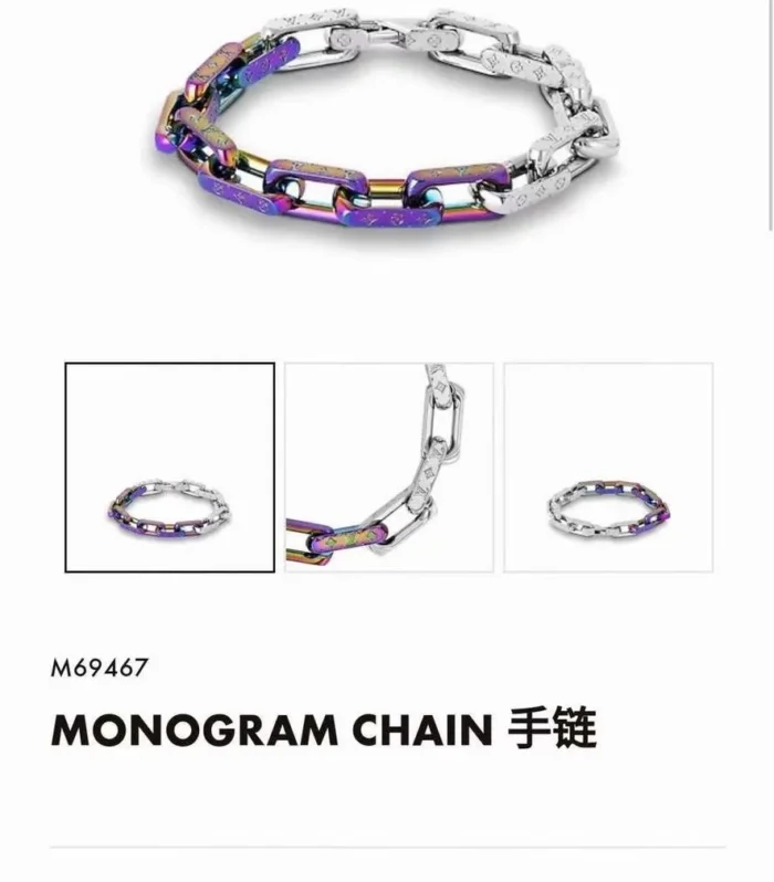 Color-Blocked Bamboo Bracelet