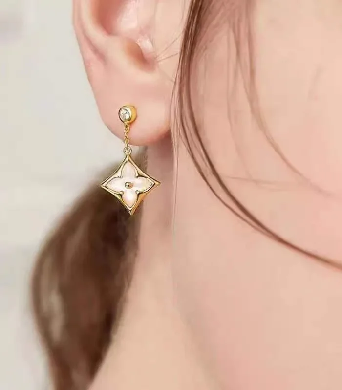 Color Blossom Clover Earrings