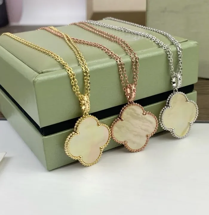 VCA Gold Shell Clover Necklace