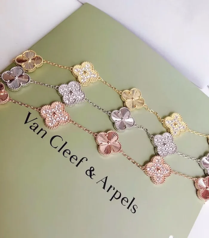 VCA Five Flower Diamond Bracelet