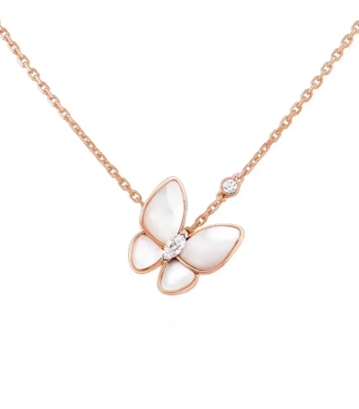 VCA Butterfly Necklace Silver