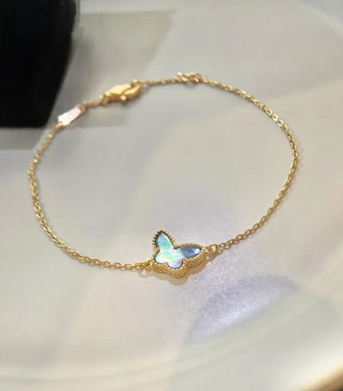 VCA Butterfly Bracelet Grey Mother-of-Pearl