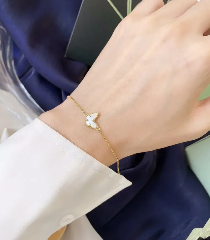 Sweet Alhambra Butterfly Bracelet Small Yellow Gold