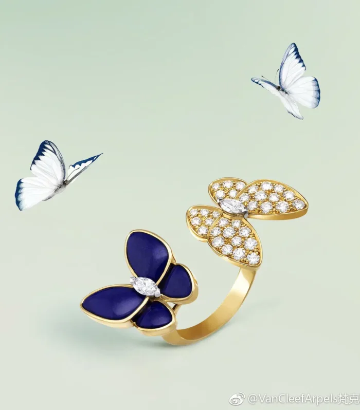 Spring Butterfly Lapis Ring