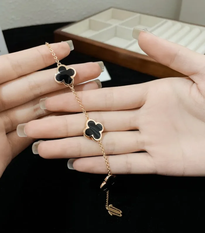 Pure Alhambra Black Onyx Bracelet