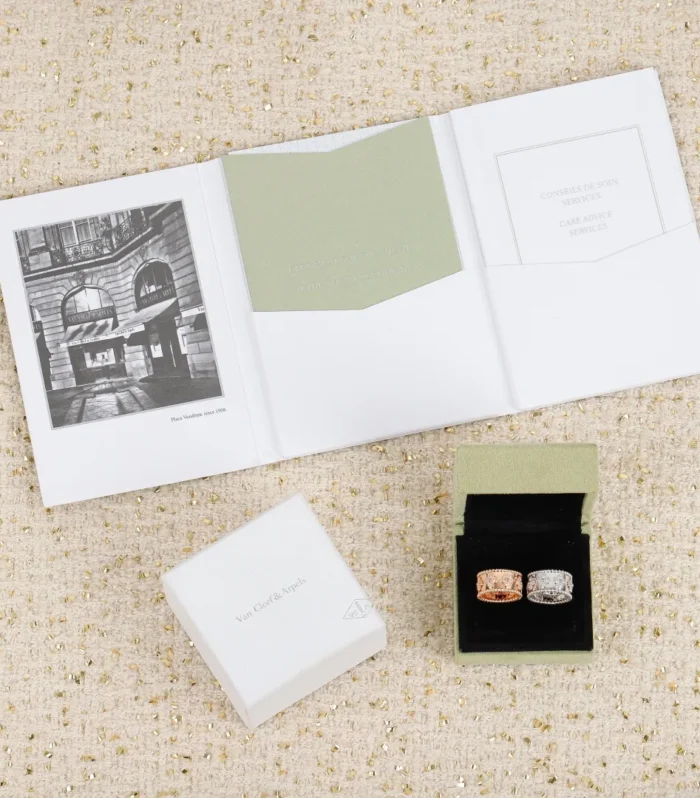 Perlee Kaleidoscope Clover Ring