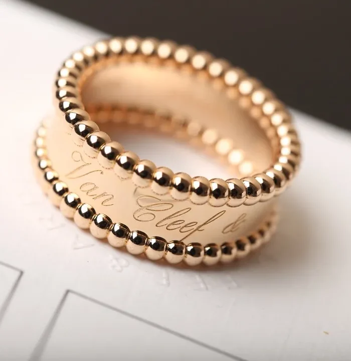 Perle Signature Ring Gold Plated