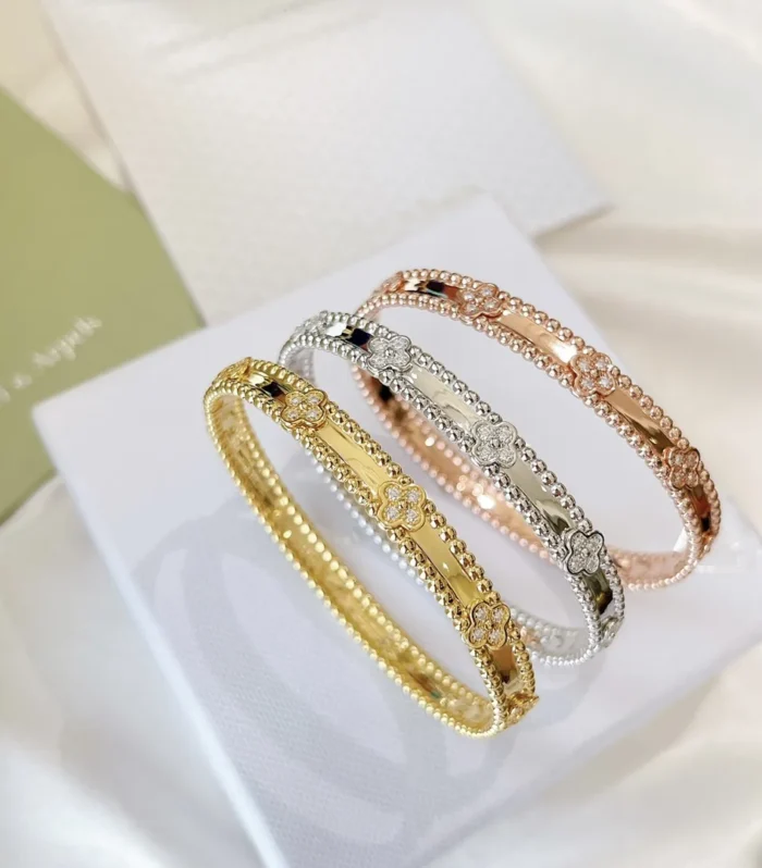 Narrow Flower Bangle