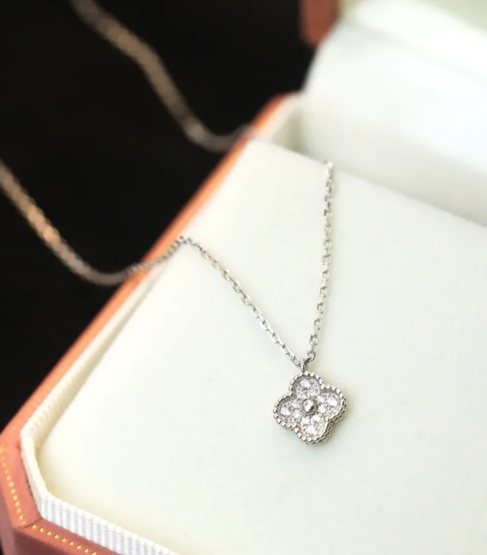 Mini Alhambra Diamond Necklace
