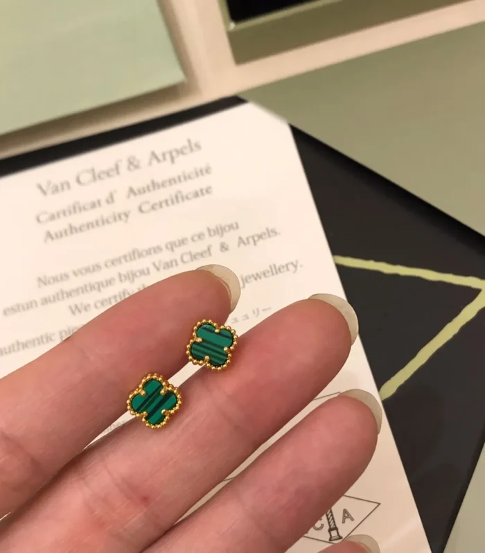 Alhambra Mini Stud Earrings Gold