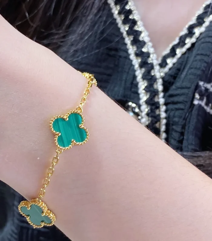 Alhambra Malachite Bracelet