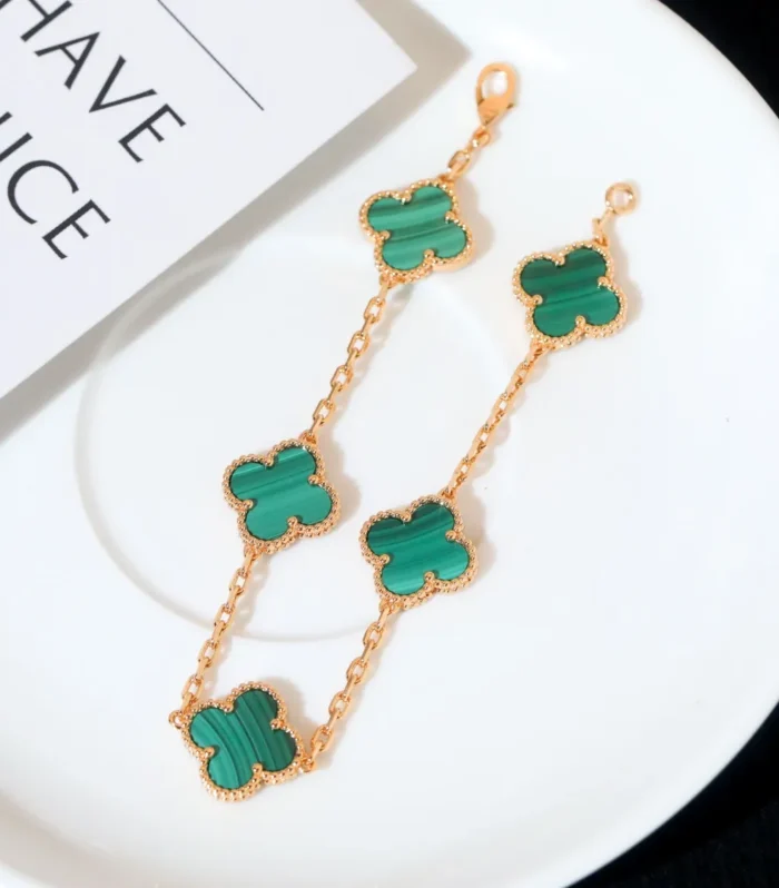 Alhambra Malachite Bracelet