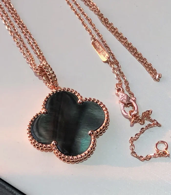 Alhambra Large Necklace Grey