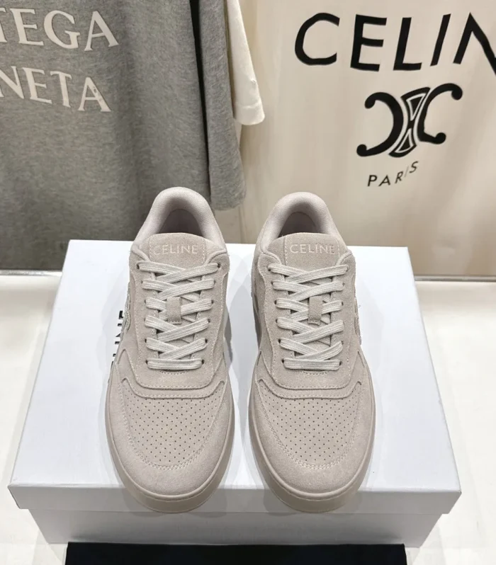 CELINE 25C SNEAKERS GRAY SUEDE 236764