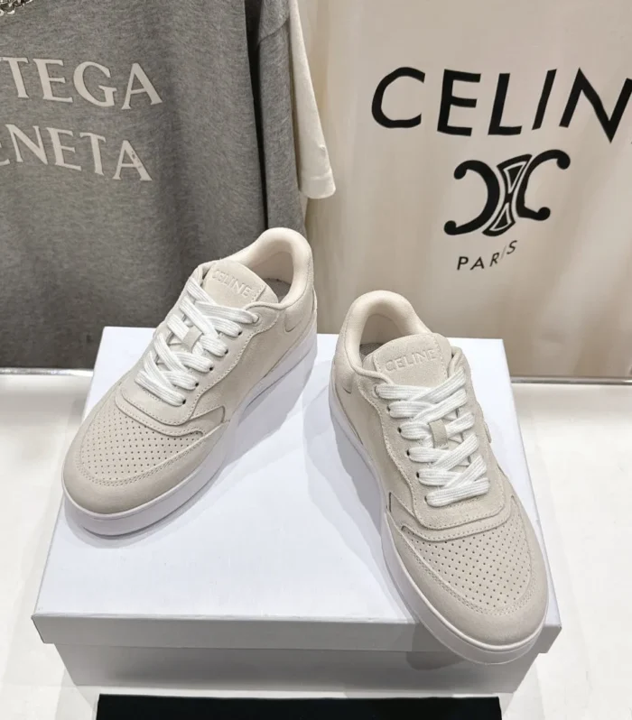 CELINE 25C SNEAKERS BEIGE SUEDE 236765