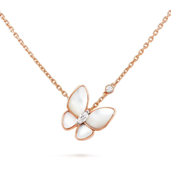 BUTTERFLY MOP DIAMOND NECKLACE