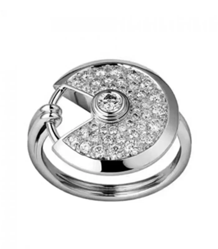 AMULETTE RING SILVER FULL DIAMOND