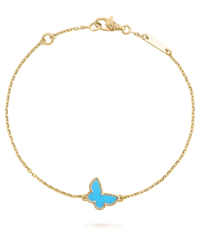 BUTTERFLY TURQUOISE GOLD BRACELET