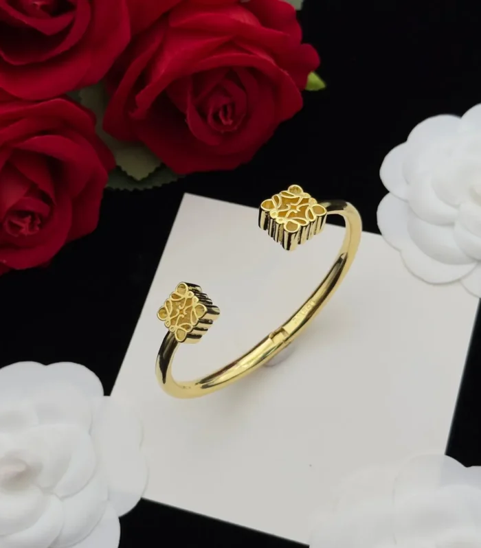 ANAGRAM CUFF 2 MOTIFS BRACELET