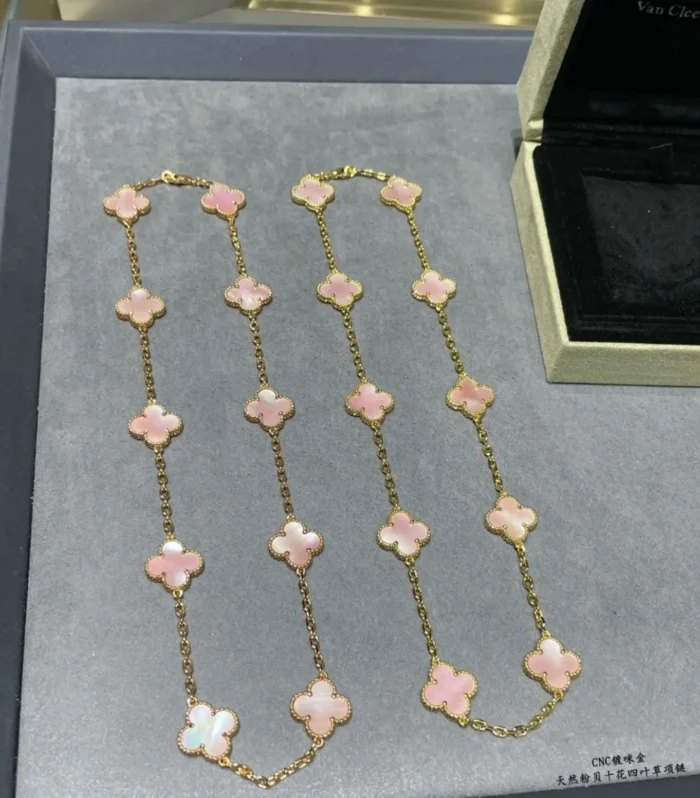 Alhambra Pink Shell Necklace