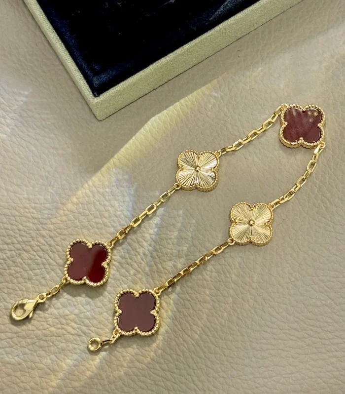 Agate Laser Bracelet Red