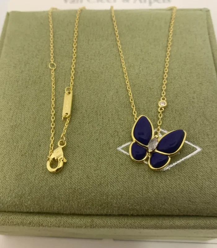 BLUE BUTTERFLY NECKLACE