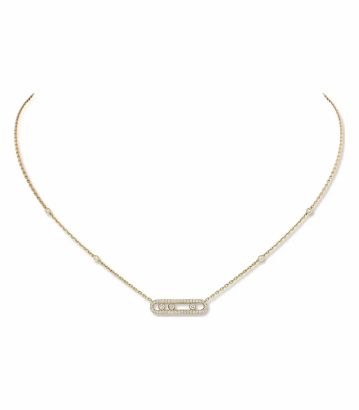 BABY MOVE DIAMOND PAVED NECKLACE