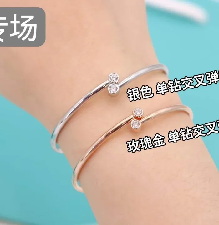 Classic Solitaire Diamond Bangle