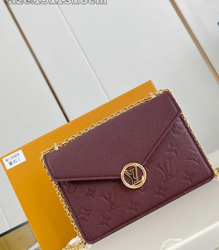 Louis Vuitton Wallet On Chain Rosy Monogram Empreinte Leather