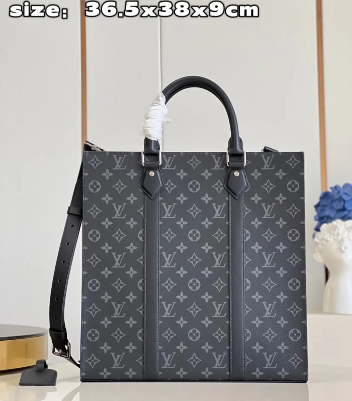 Louis Vuitton Sac Plat Bag Monogram Eclipse